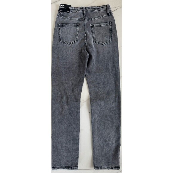 I.n.c. Concepts Women's Distressed High-Rise Straight-Leg Jeans core denim 8/29 - Picture 15 of 16